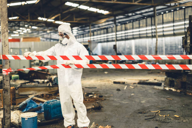 Professional Drug Lab Cleanup technician working in Barrington, IL